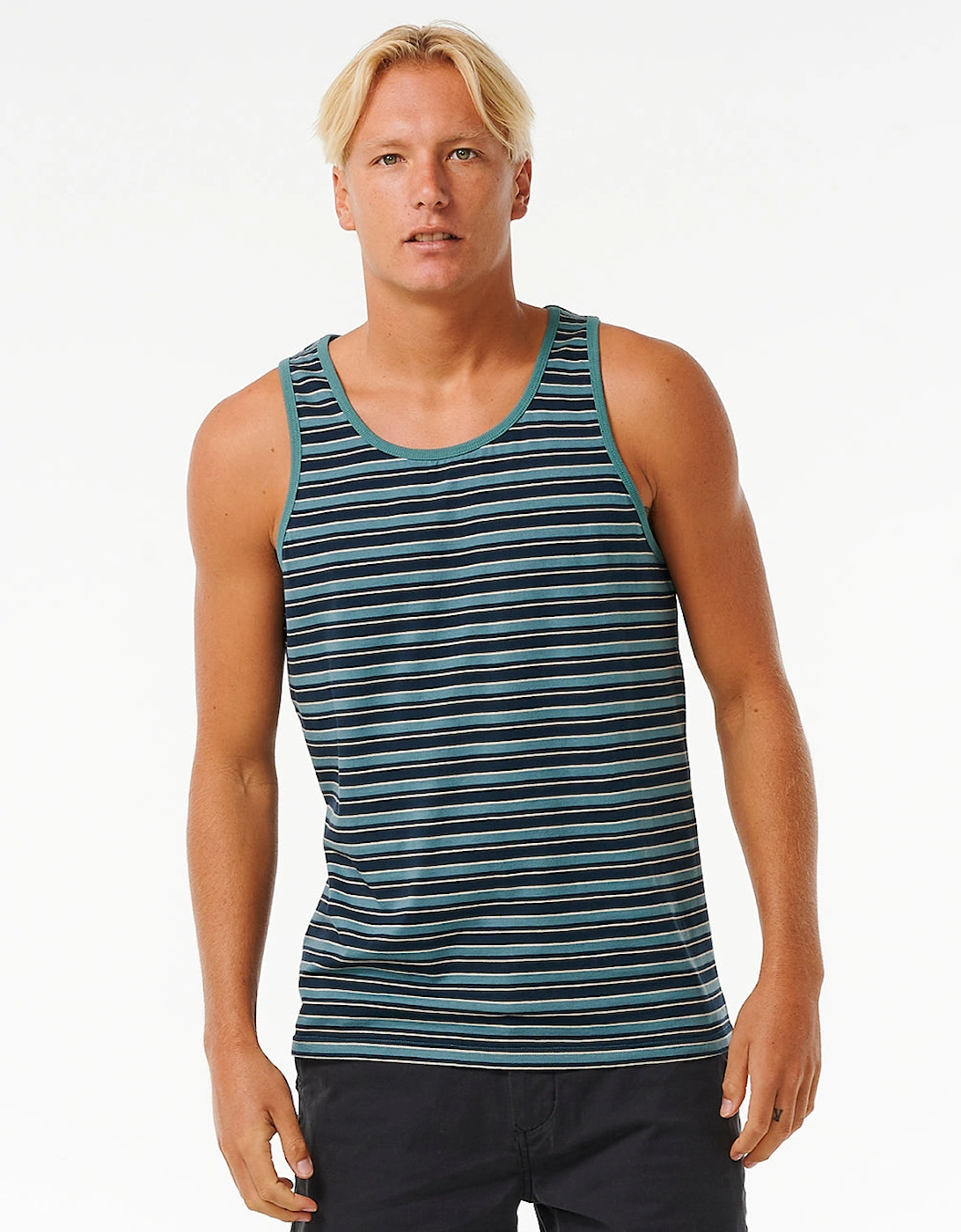 Rip Curl Mens Salt Water Culture Flower Lines Tank Vest - Dark Navy, 7 of 6