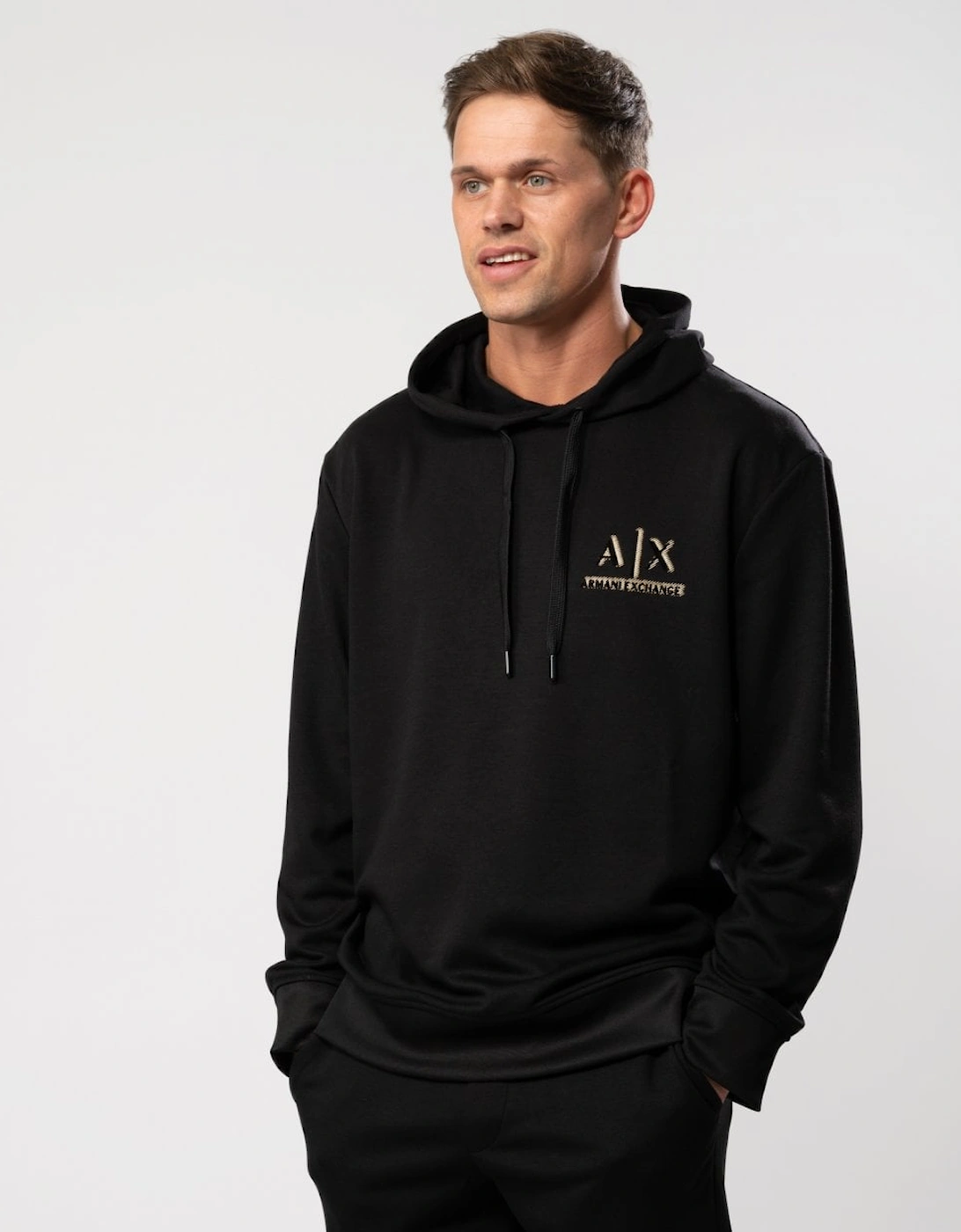 Mens 3D A|X Logo Pullover Hoodie, 5 of 4