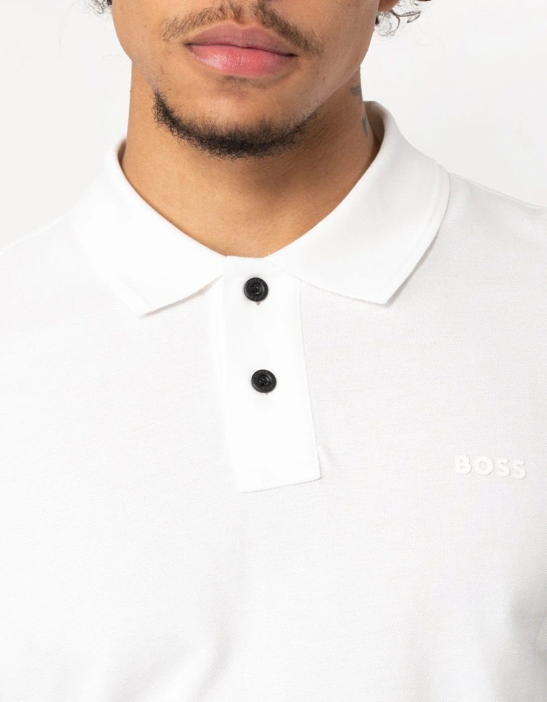 Orange Prime Mens Cotton-Piqué Polo Shirt with Logo Print NOS