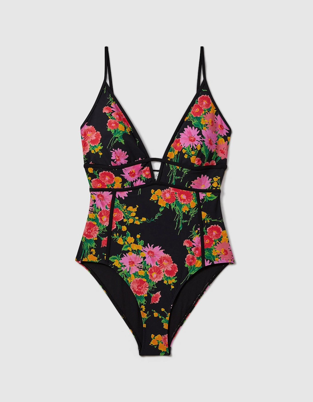 Florere Printed Plunge Neck Swimsuit, 2 of 1