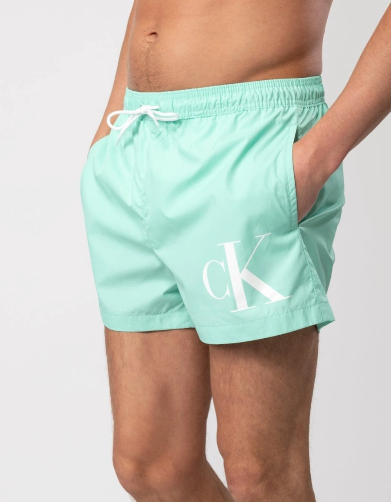 CKJ Monogram Mens Short Drawstring Swimshorts