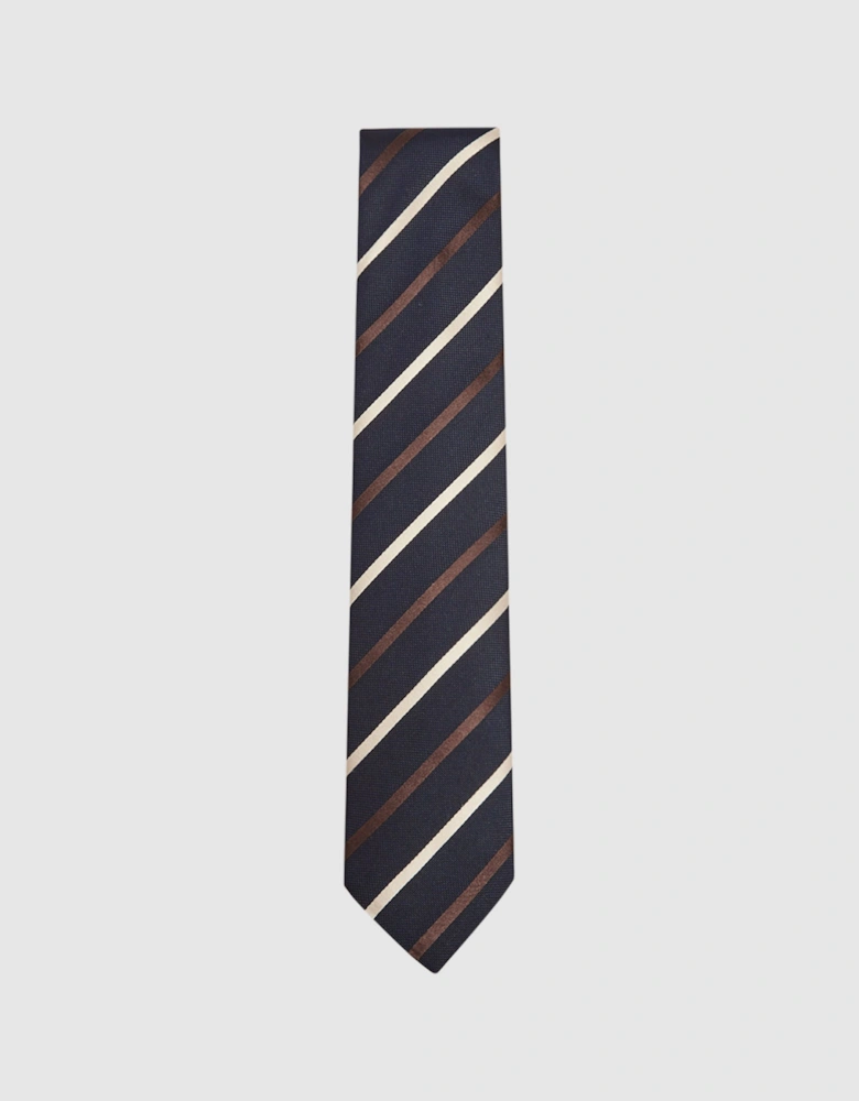 Silk Blend Striped Tie