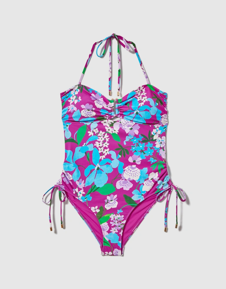 Florere Printed Ruched Swimsuit