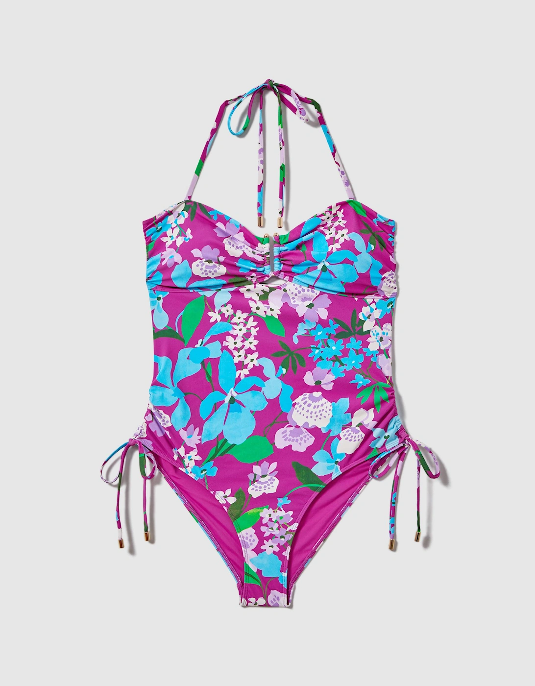 Florere Printed Ruched Swimsuit, 2 of 1