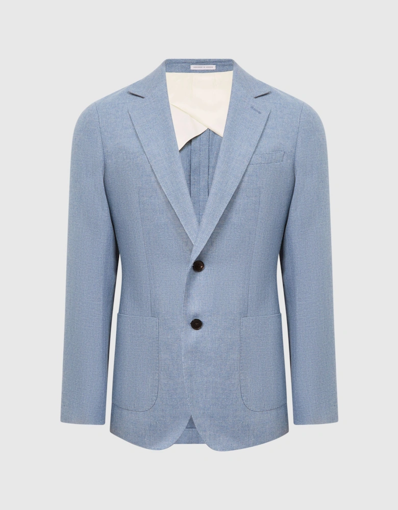 Single Breasted Patch Pocket Blazer