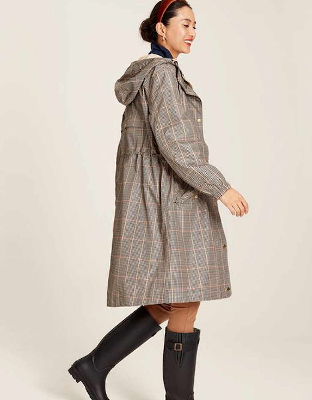 Women's Holkham Packable Waterproof Raincoat With Hood Brown