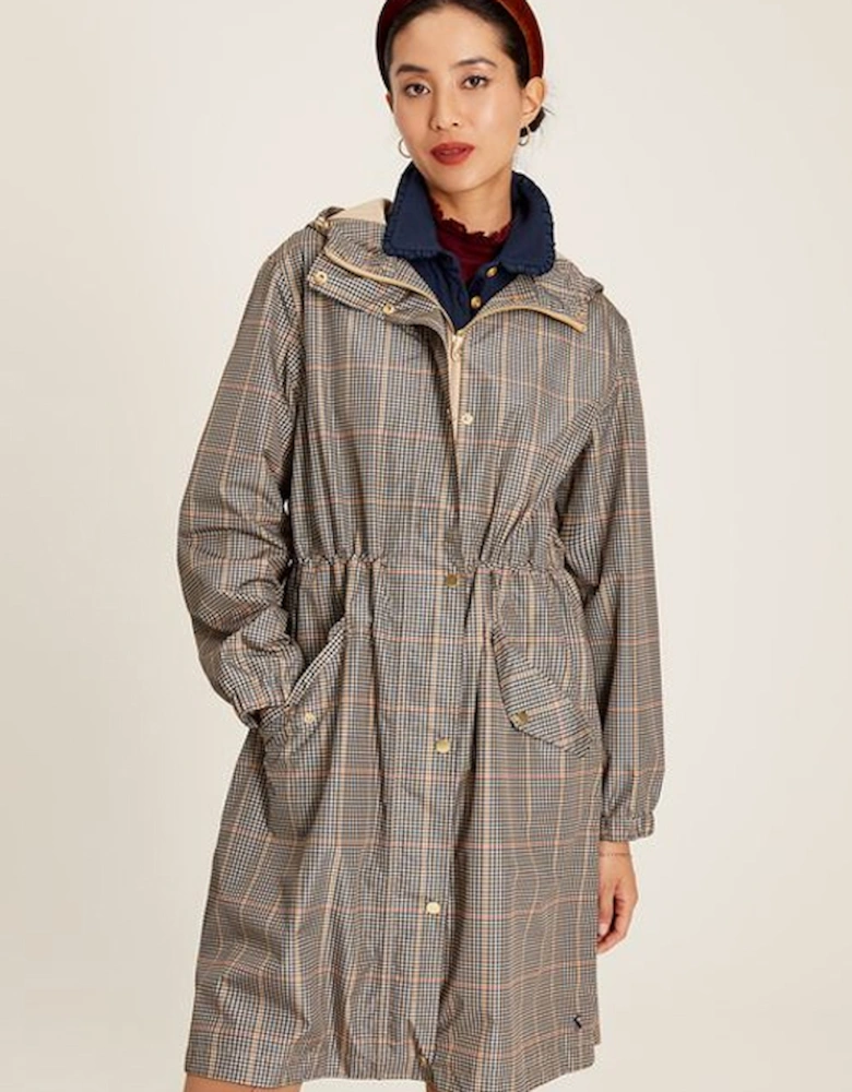 Women's Holkham Packable Waterproof Raincoat With Hood Brown