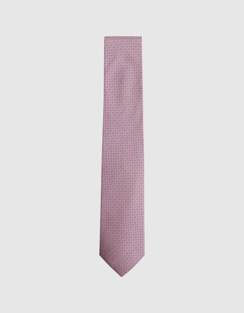 Silk Geometric Printed Tie