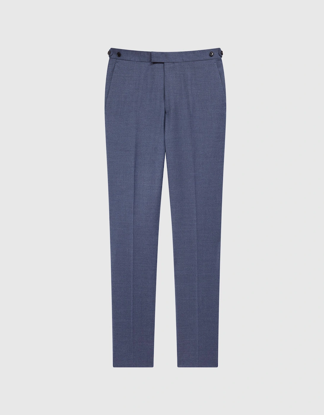 Slim Fit Wool Blend Mixer Trousers, 2 of 1