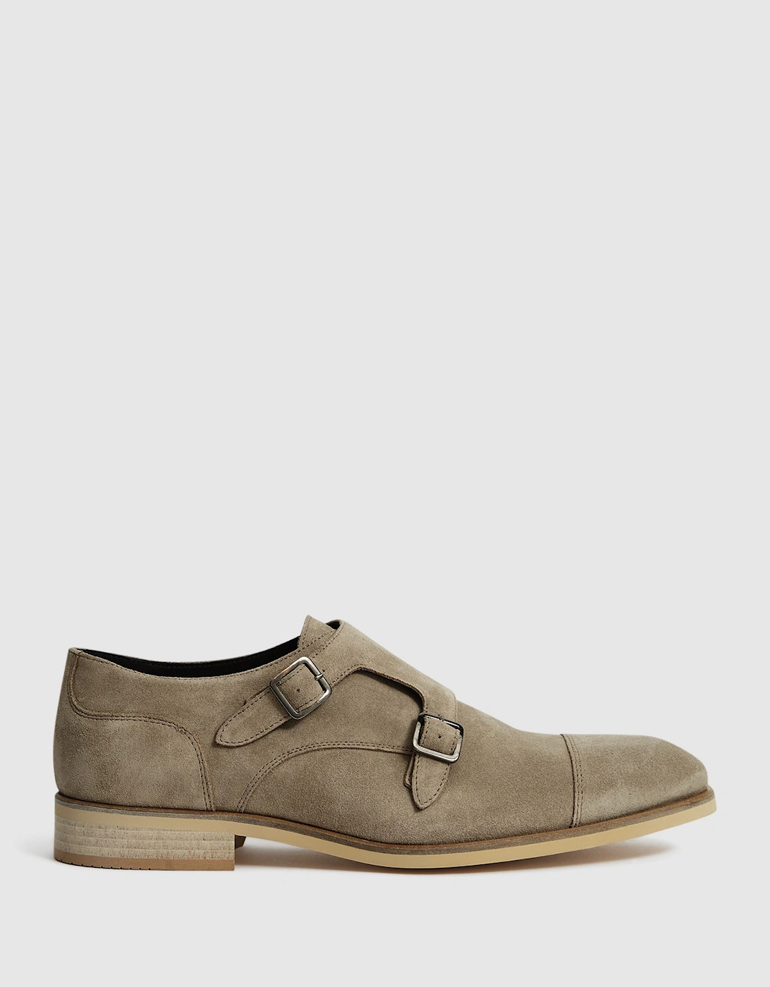 Suede Monk Strap Shoes, 2 of 1