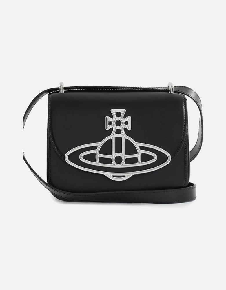 Linda Orb Logo Black Crossbody Bag