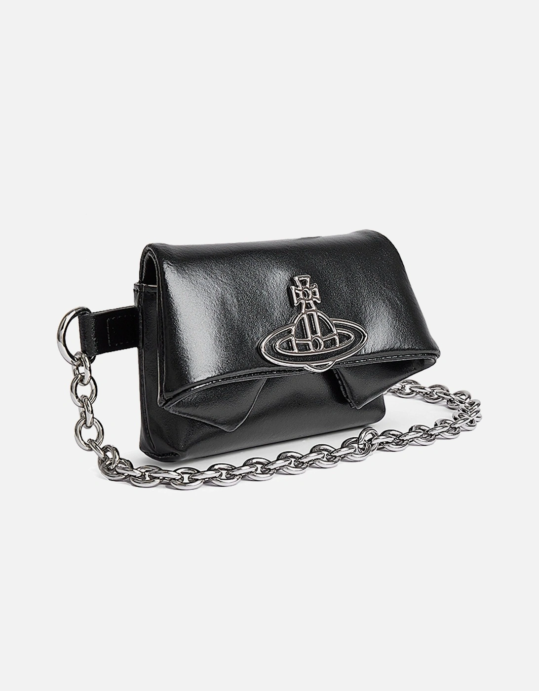 Mirage LH Mini Courtney Chain Black Belt Bag