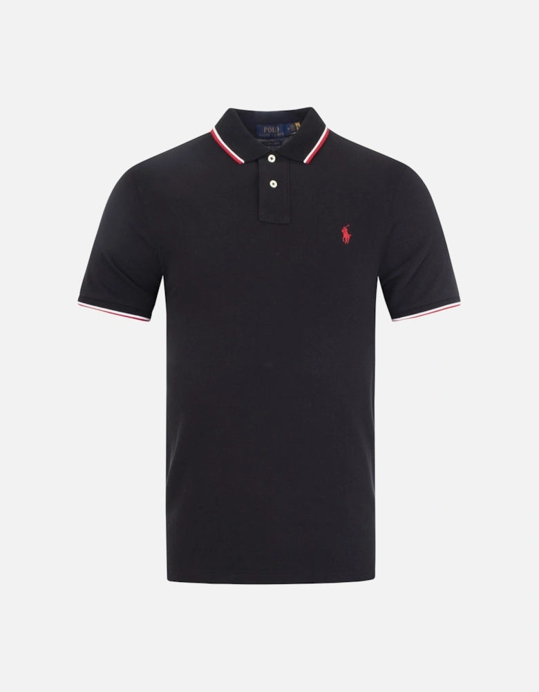 Custom Slim Fit Mesh Polo Shirt