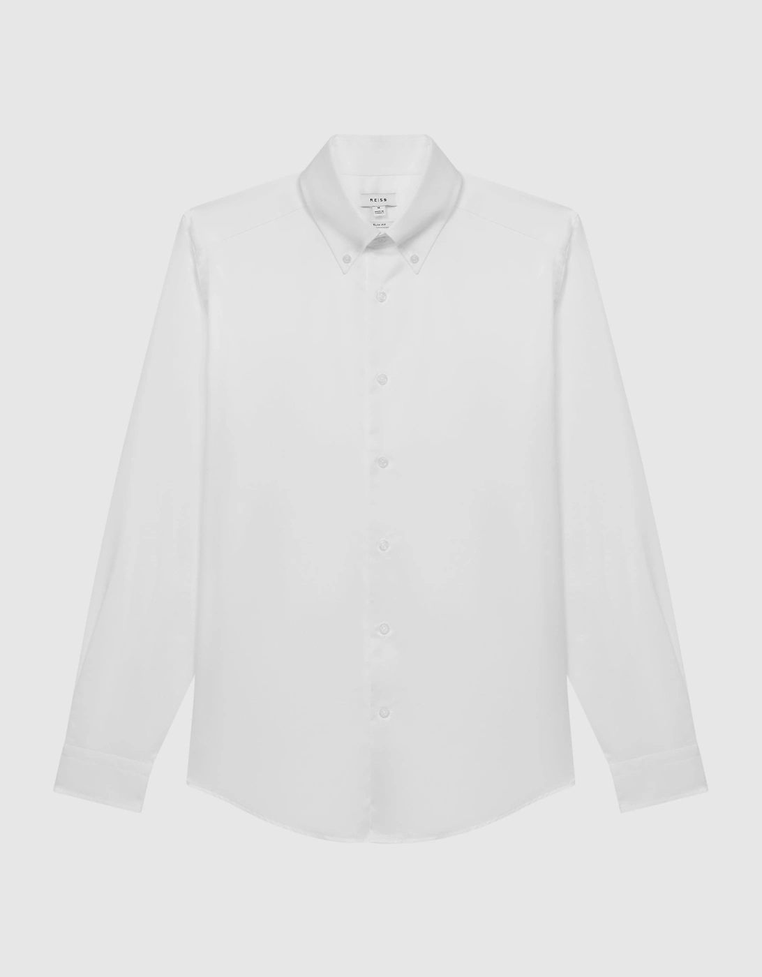 Slim Fit Cotton Button-Down Shirt, 2 of 1