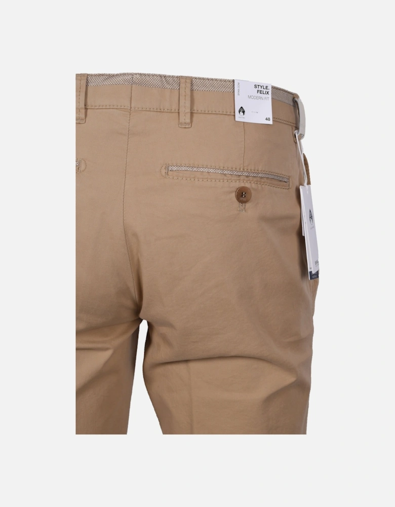 Felix C Cotton Trouser Stone