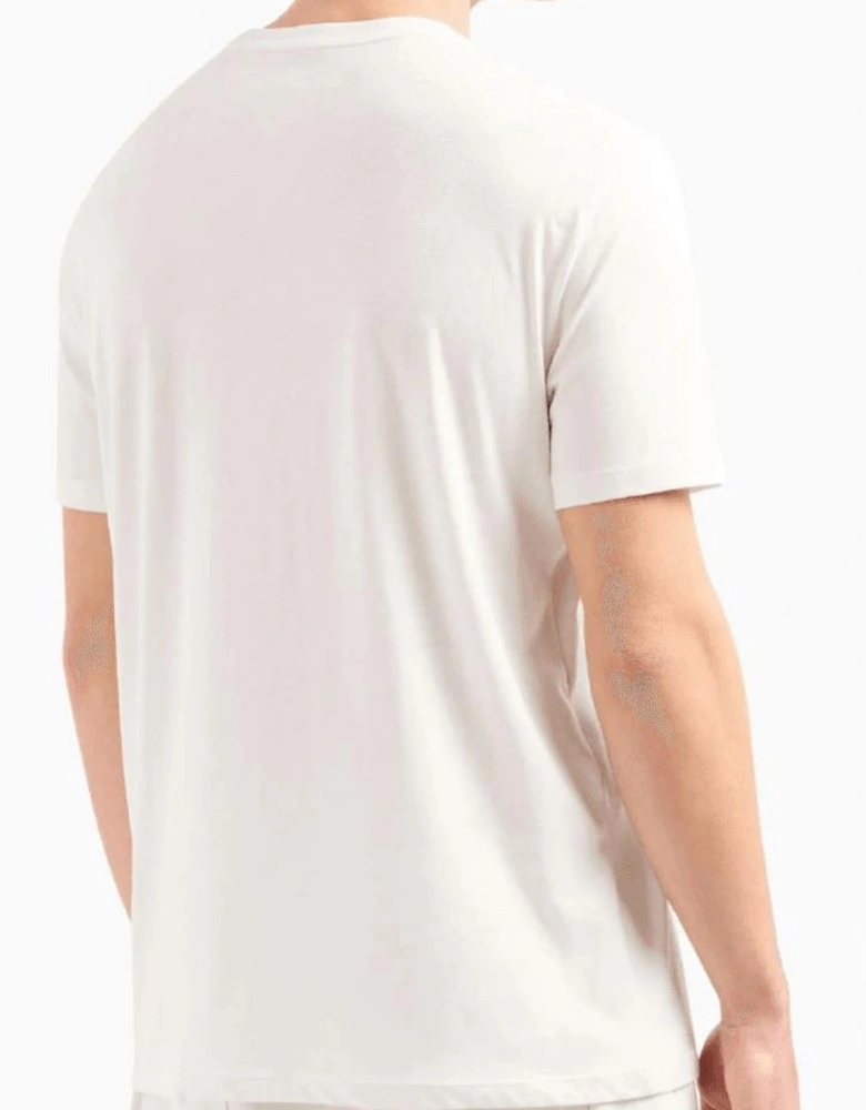 Cotton Shine Logo Teal White T-Shirt