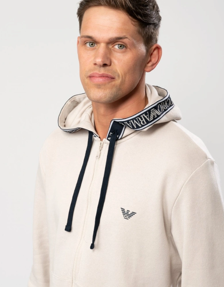 Mens Eagle Logo Full Zip Hoodie