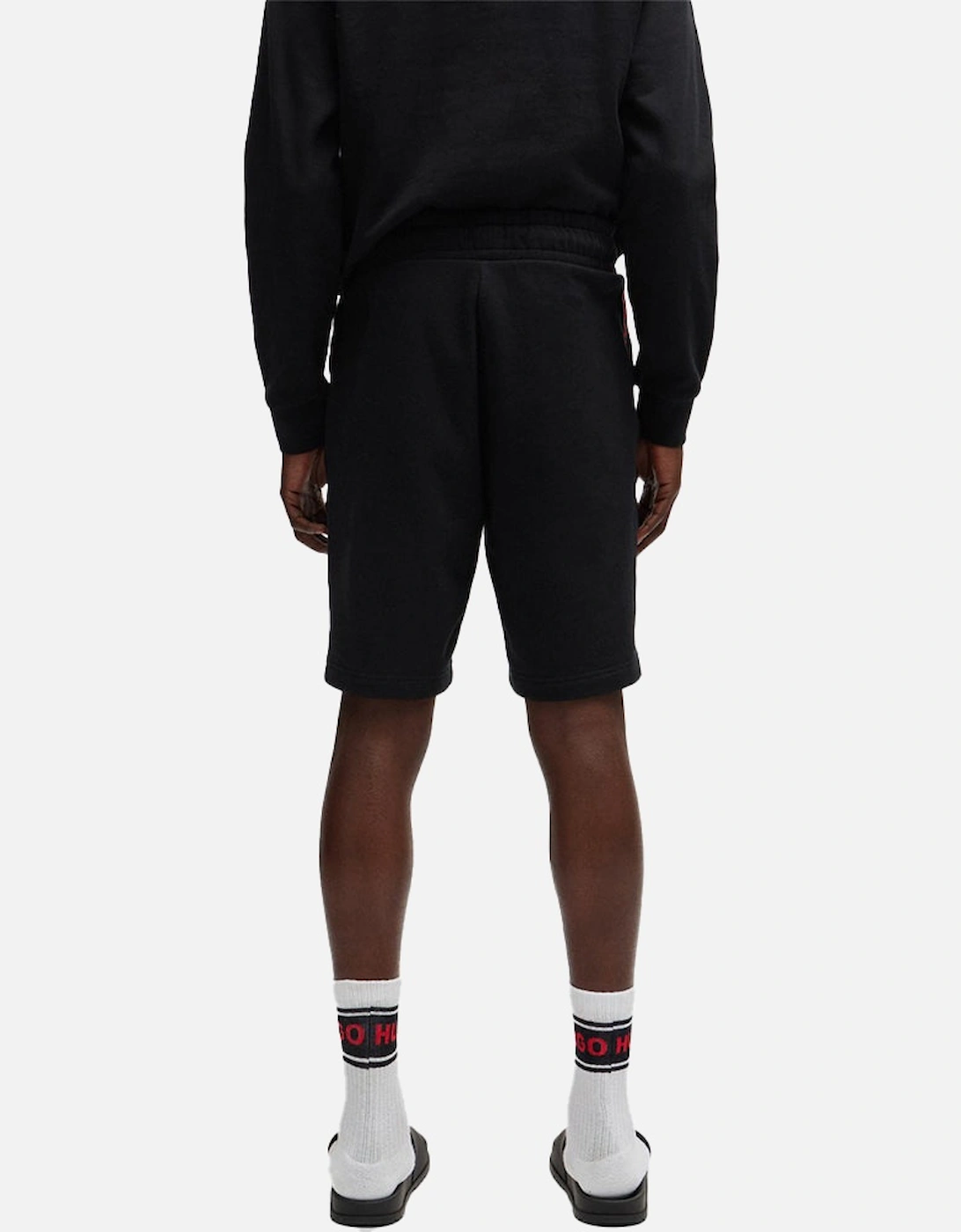 Sporty Logo Jogging Shorts, Black