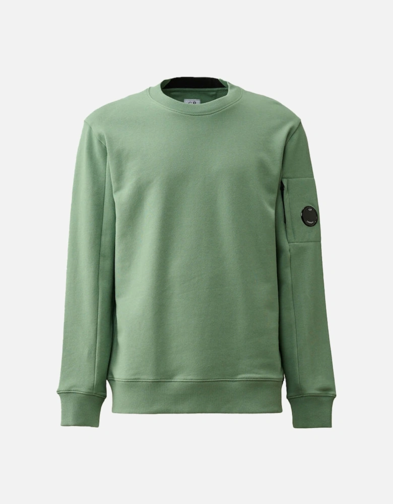 C.P.Company Diagonal Raised Fleece Sweatshirt - Green