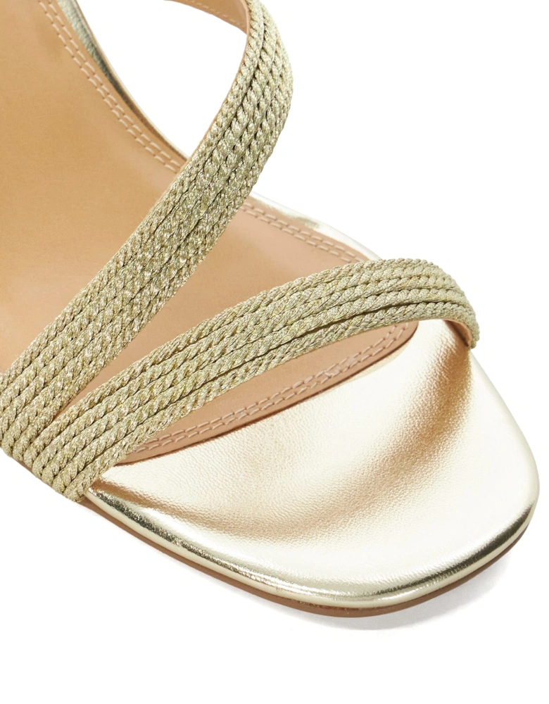 Ladies Jelen - Block Heel Embellished Sandals