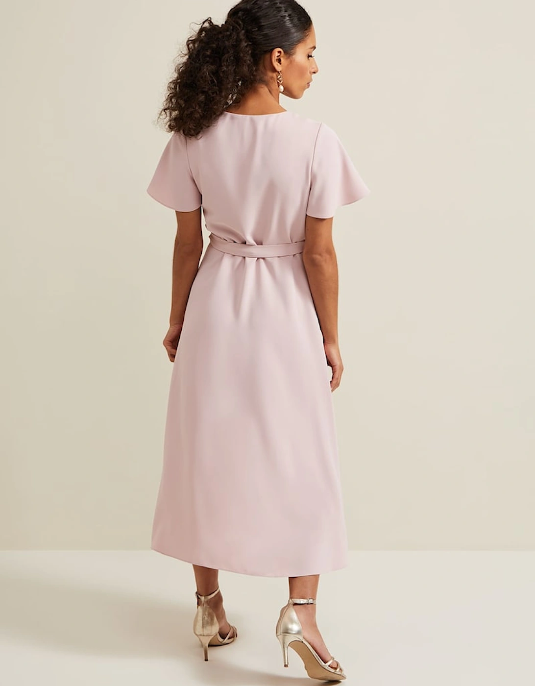 Petite Julissa Frill Wrap Dress