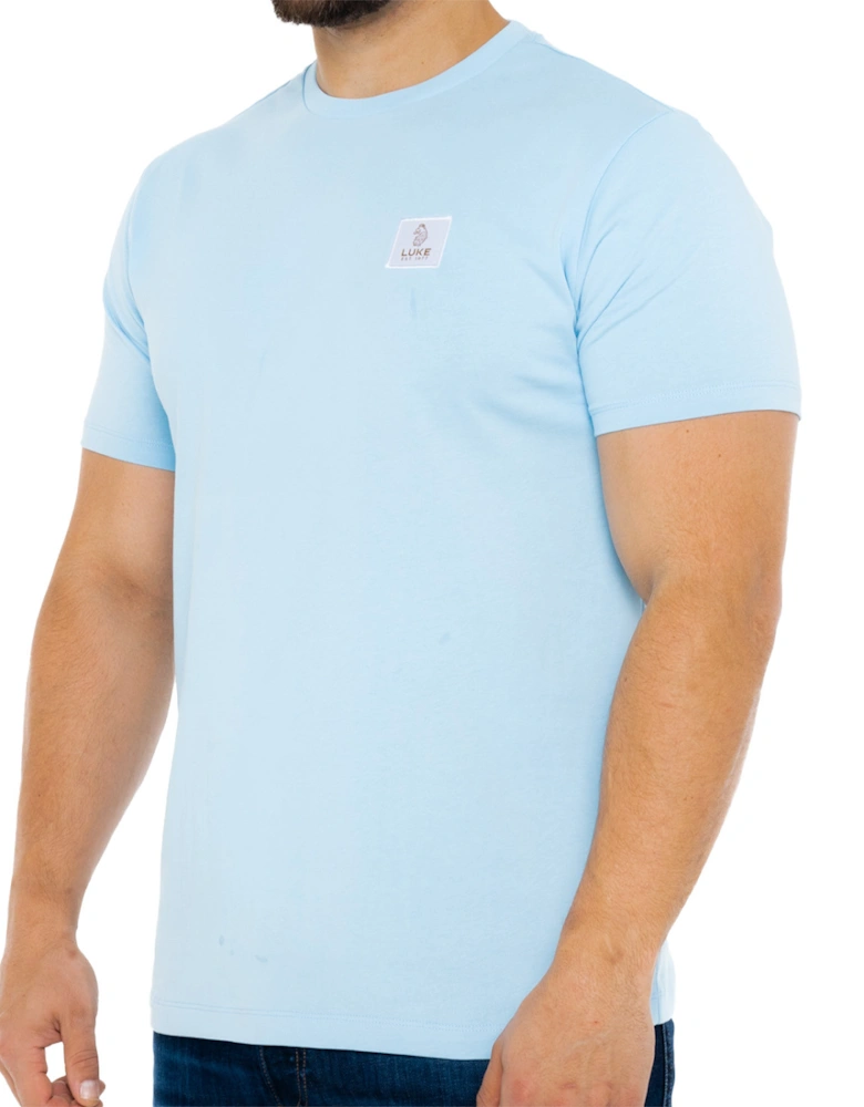 Luke Mens Brunei Patch T-Shirt (Sky Blue)