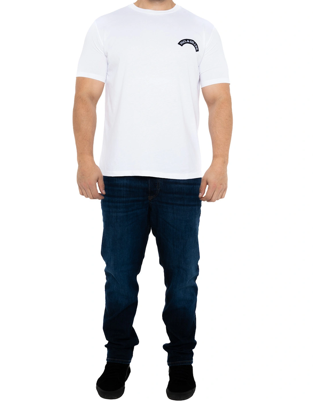 Mens Arch Badge Logo T-Shirt (White)