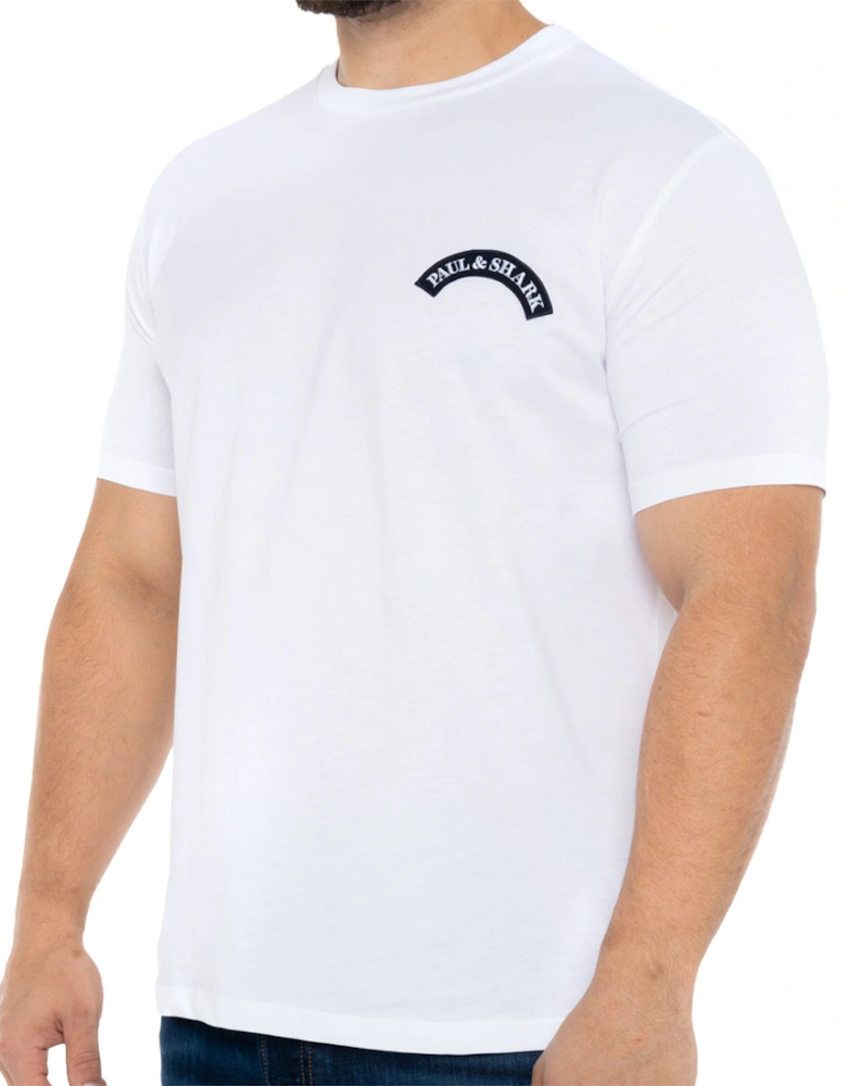 Mens Arch Badge Logo T-Shirt (White)