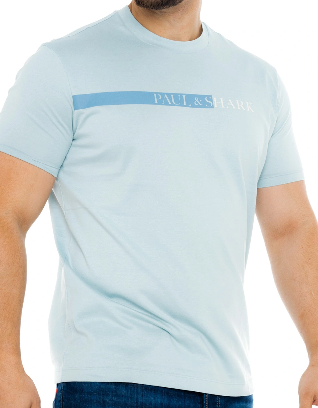 Mens Chest Logo T-Shirt (Aqua)