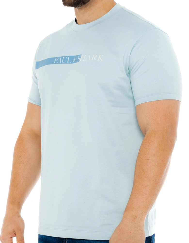 Mens Chest Logo T-Shirt (Aqua)