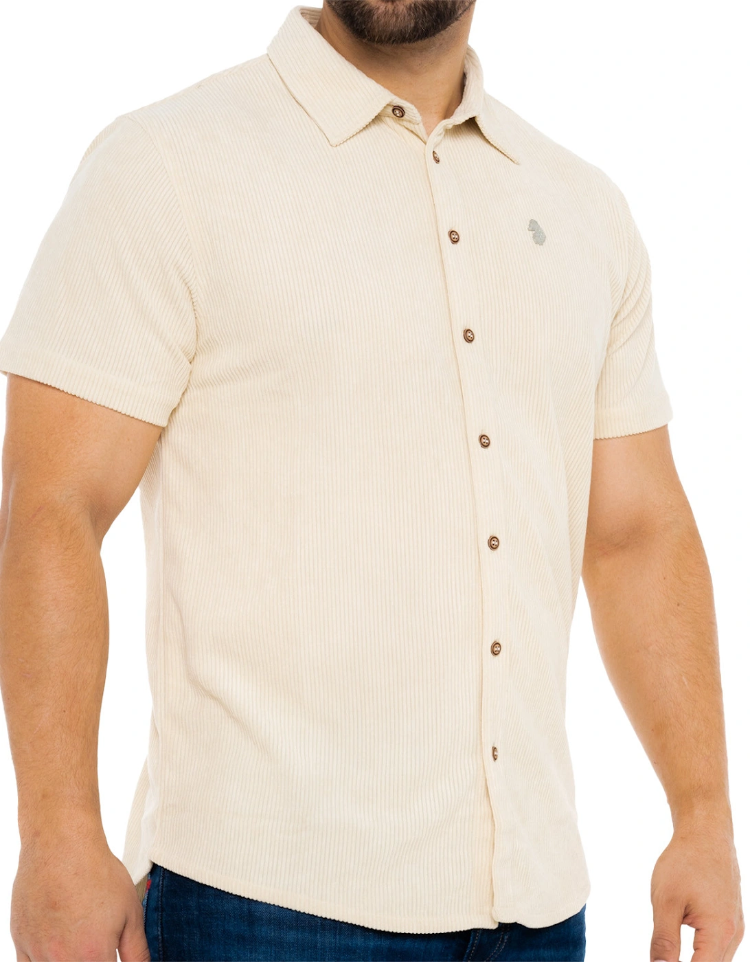 Luke Mens Caicos Island Shirt (Ecru)