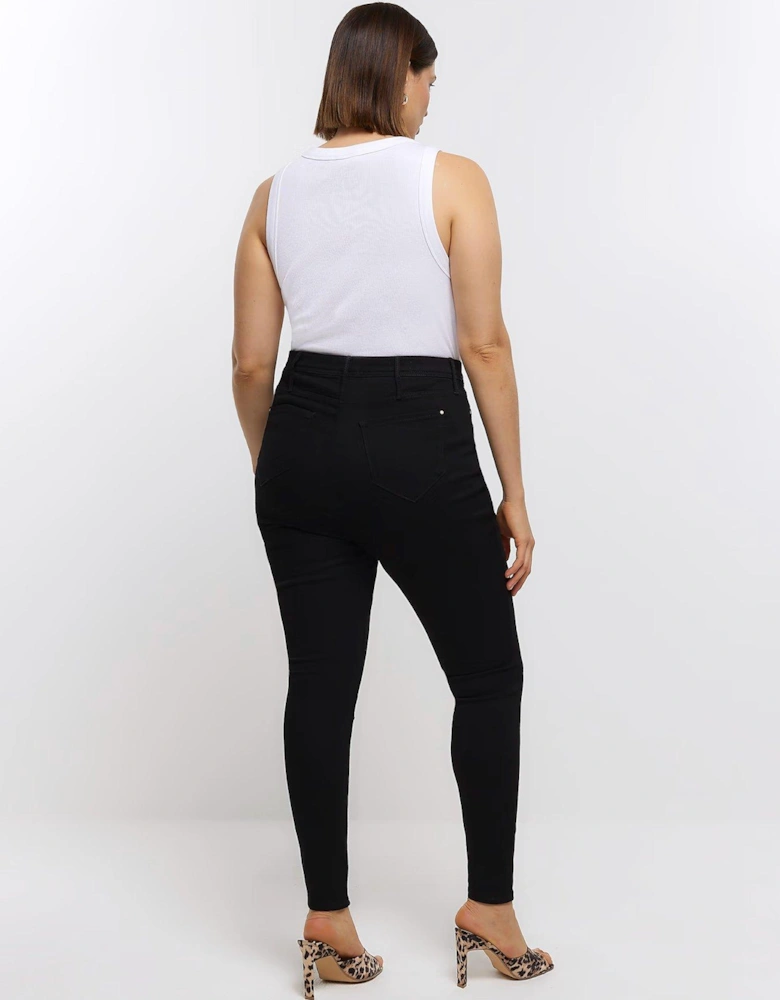 RI Plus Plus High Rise Black Bossa Jean - Black