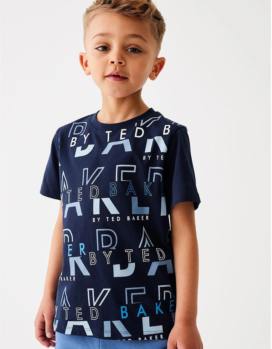 Boys Aop Navy Tee, 2 of 1