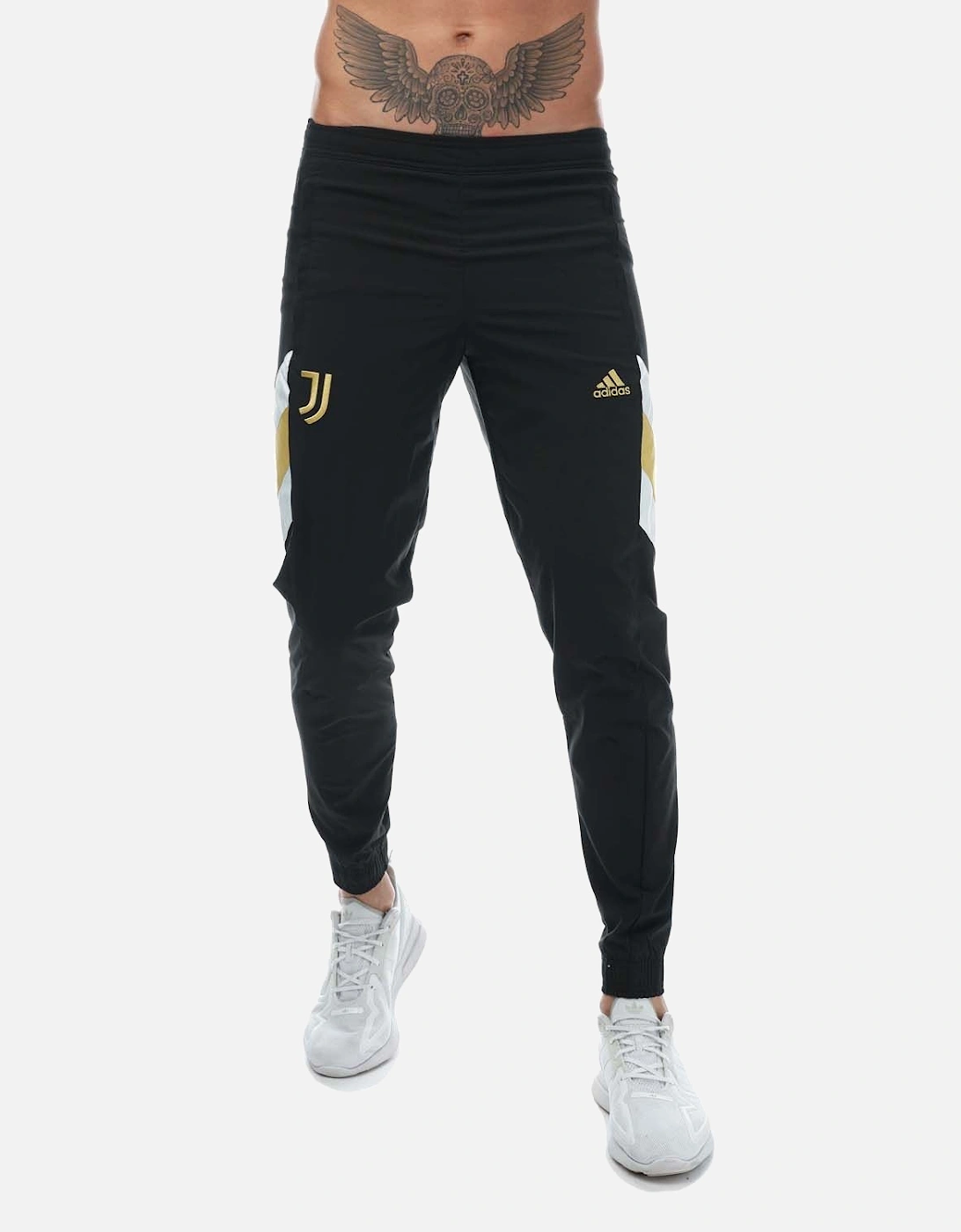 Mens Juventus Icon Woven Tracksuit Bottoms, 4 of 3