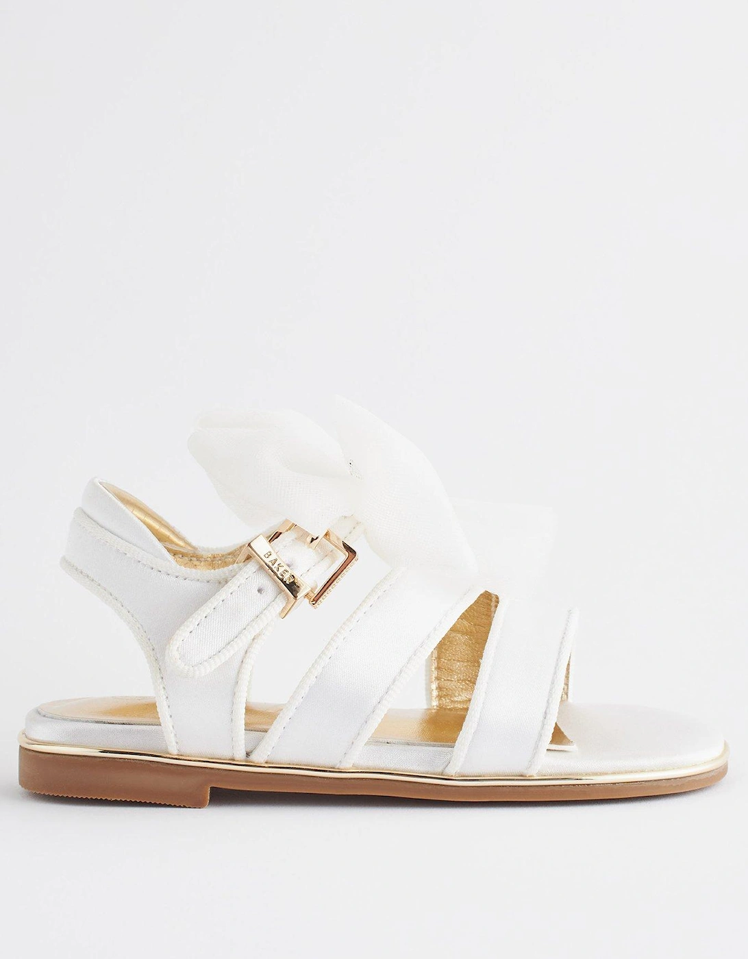 Younger Girls Strappy Occasion Sandal - Gold, 3 of 2