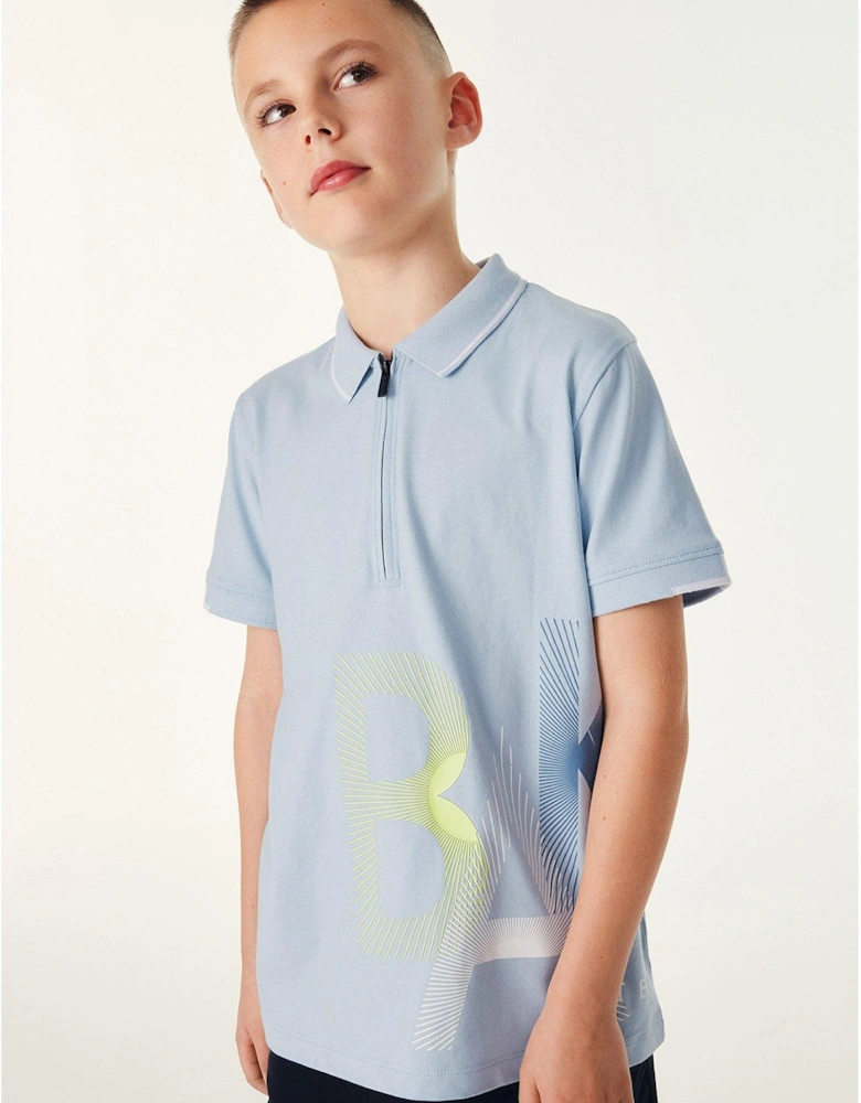 Boys Logo Polo Shirt - Blue