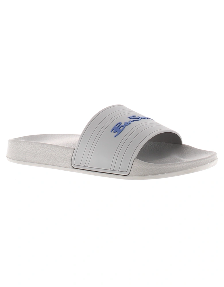 Mens Sliders Beach Shower Pool Southend Slip On grey UK Size