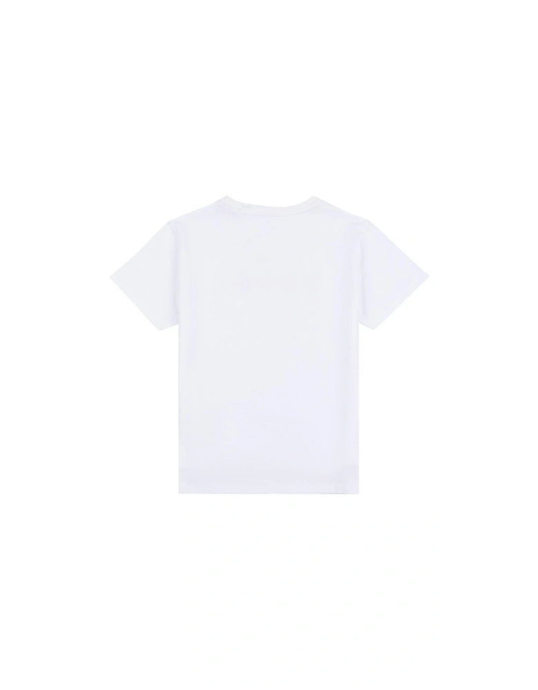 Girls Tonal Short Sleeve T-shirt - Bright White