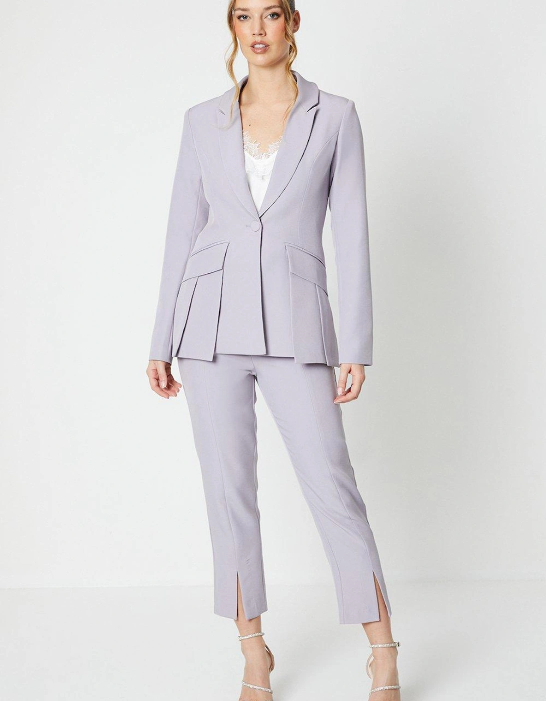 Fitted Blazer With Pocket Detail