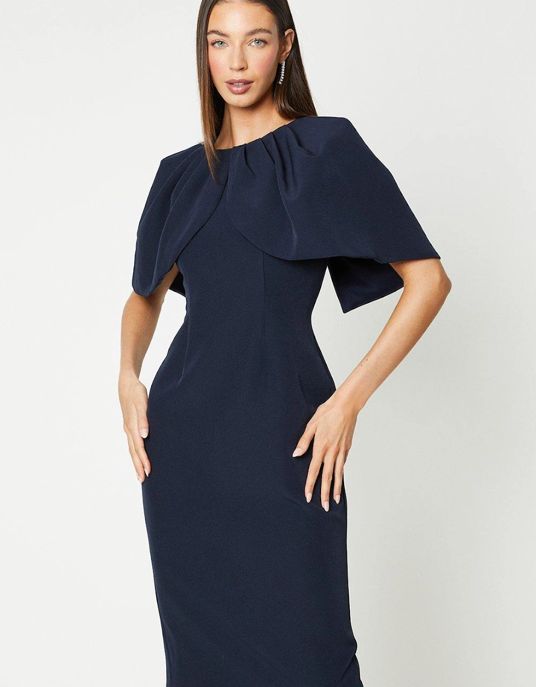 Tulip Sleeve Pencil Dress, 4 of 3