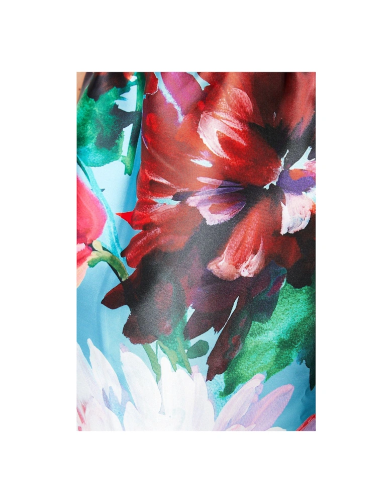 Floral Print Full Midi Skirt
