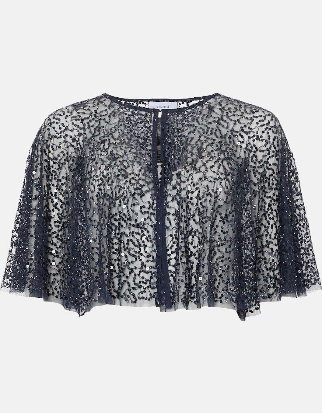 All Over Sequin Cape
