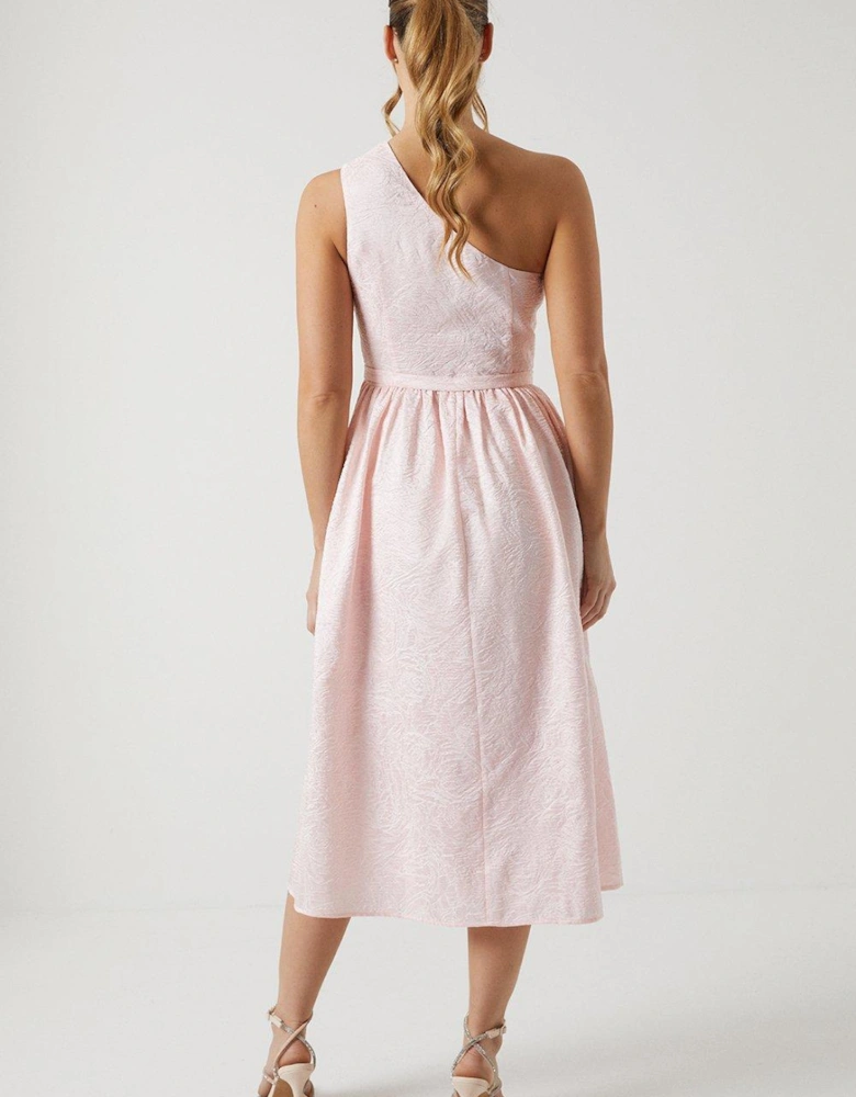 Jacquard Bow Detail Bridesmaids Dress