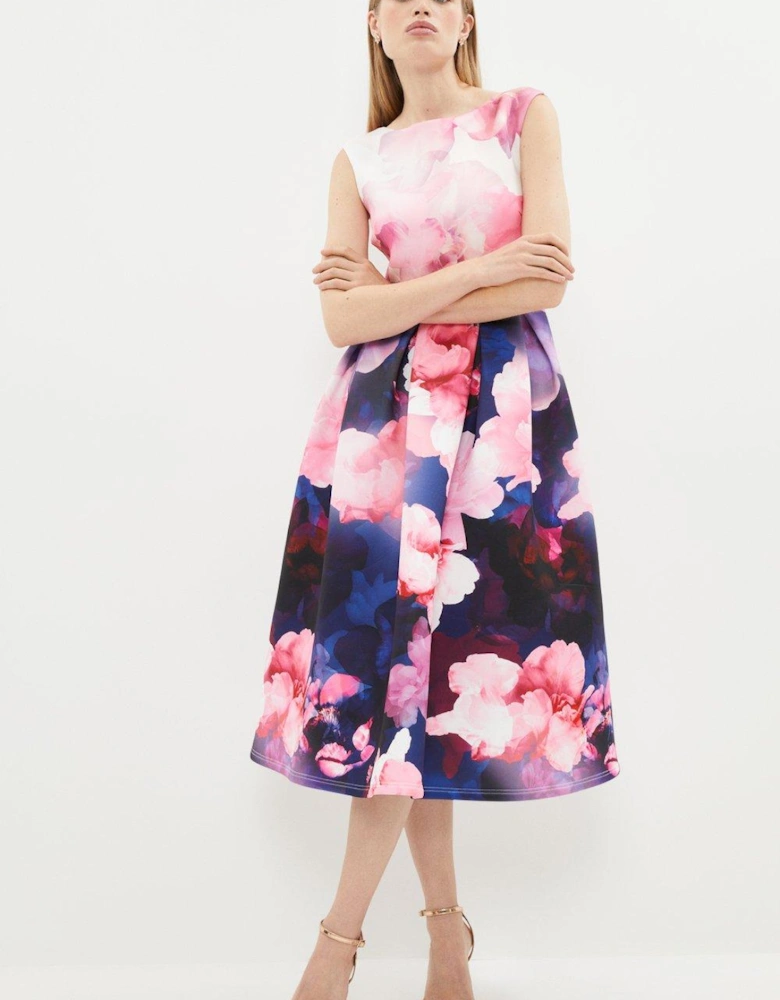 Peony Full Skirted Structured Dress