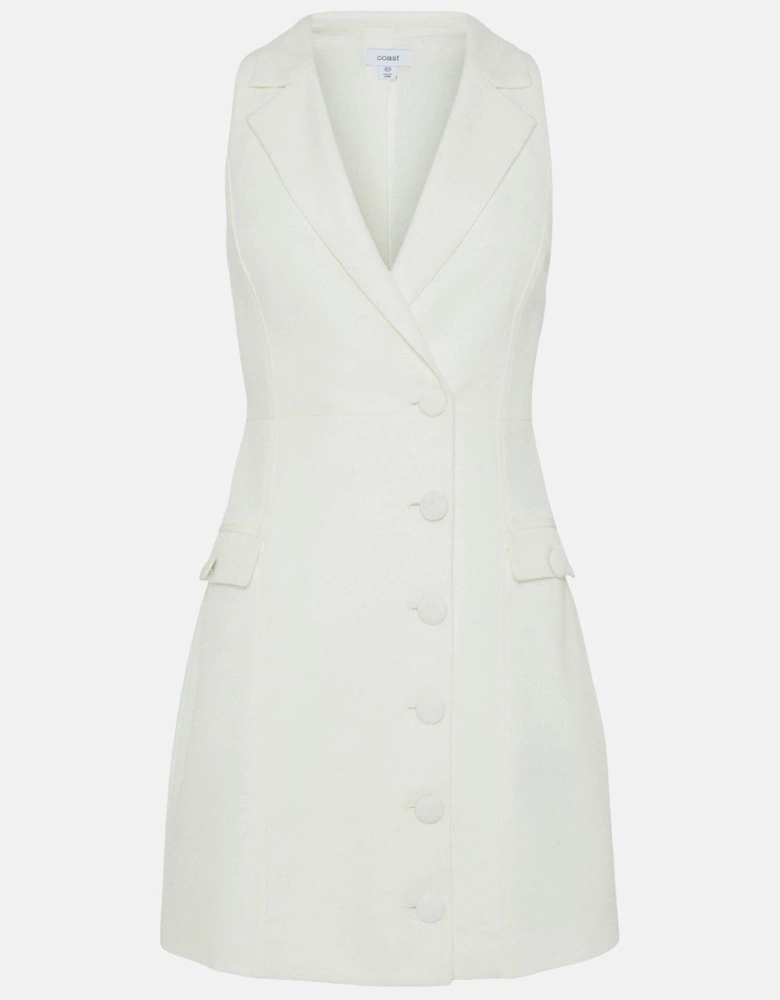 Halter Waistcoat Tailored Mini Dress