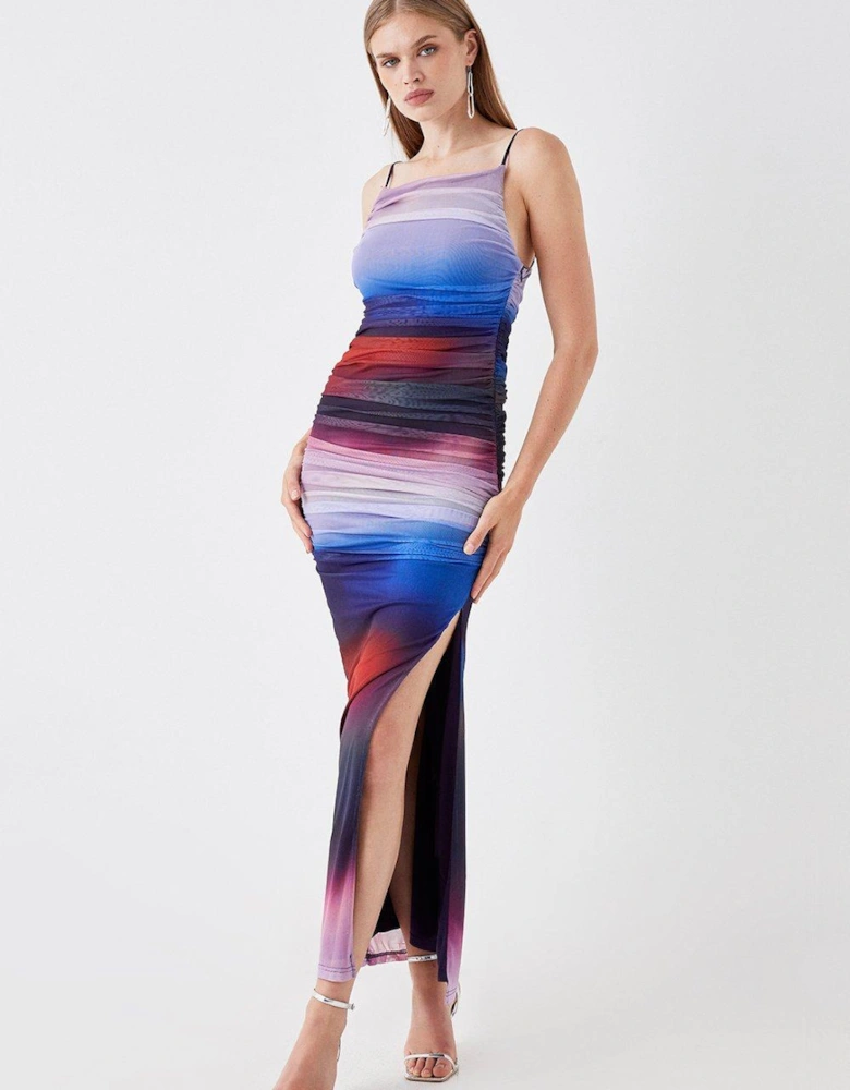 Sophie Habboo Ombre Mesh Midaxi Dress
