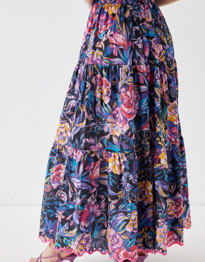 Alexandra Farmer Tiered Maxi Skirt