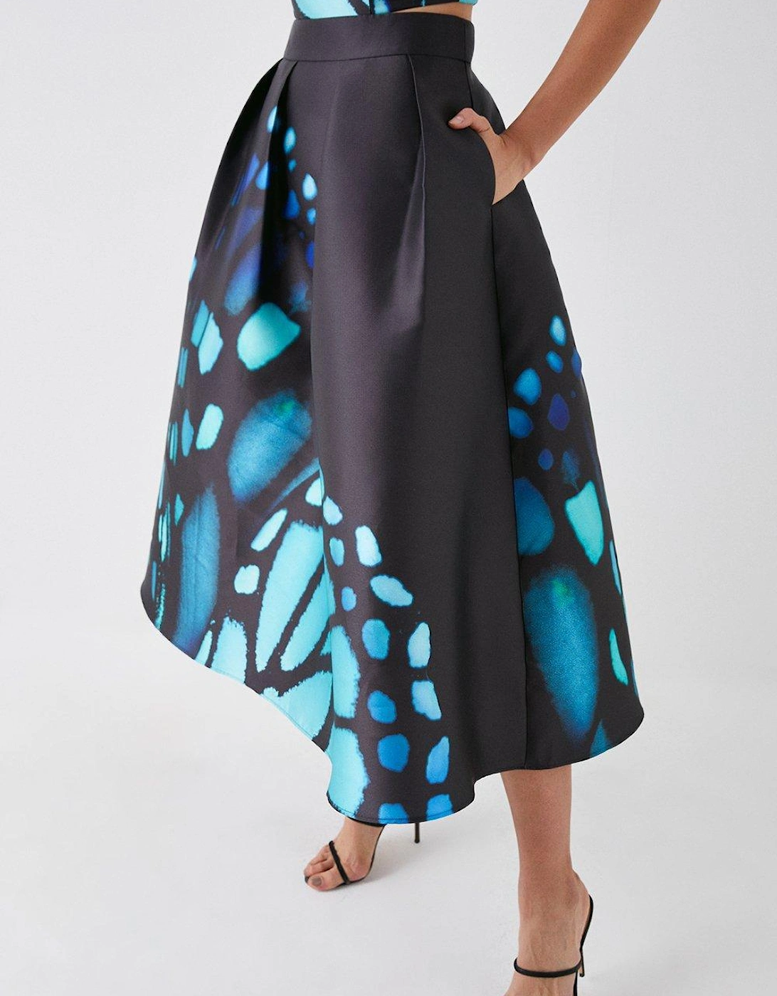 Julie Kuyath Butterfly Print Skirt