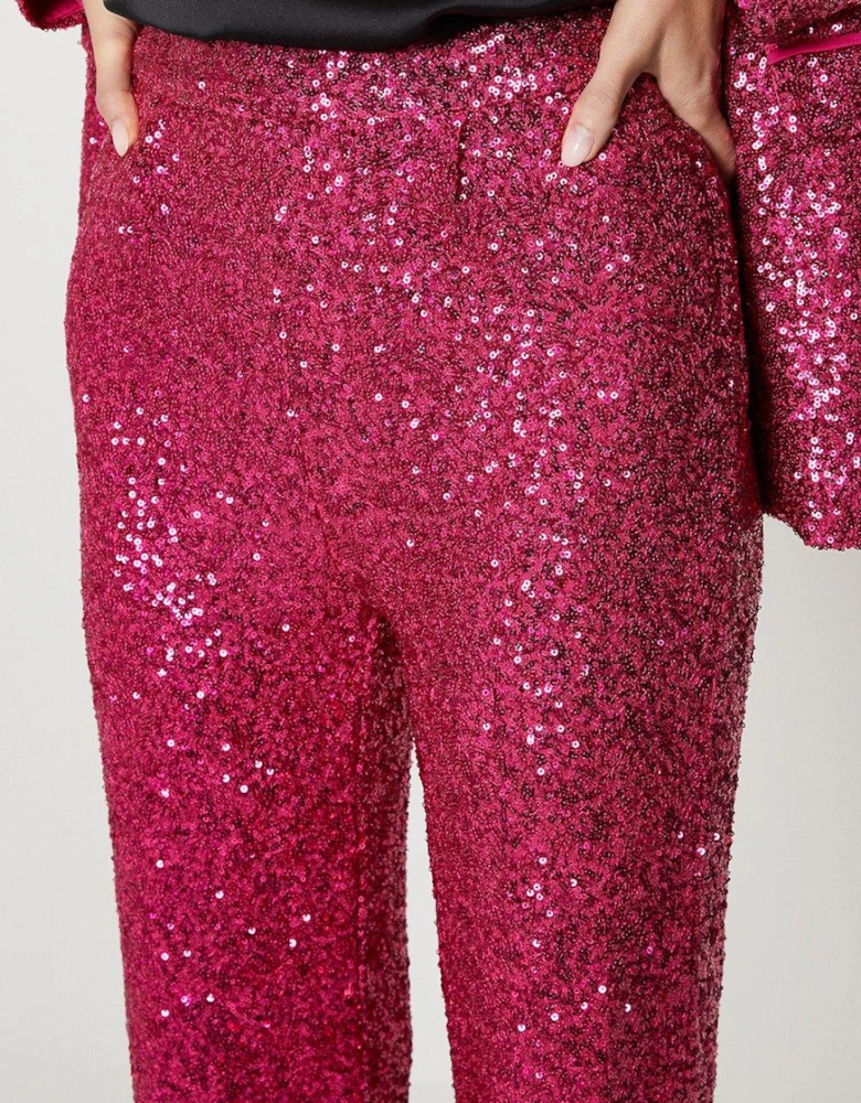 Sequin Wide Leg Trouser