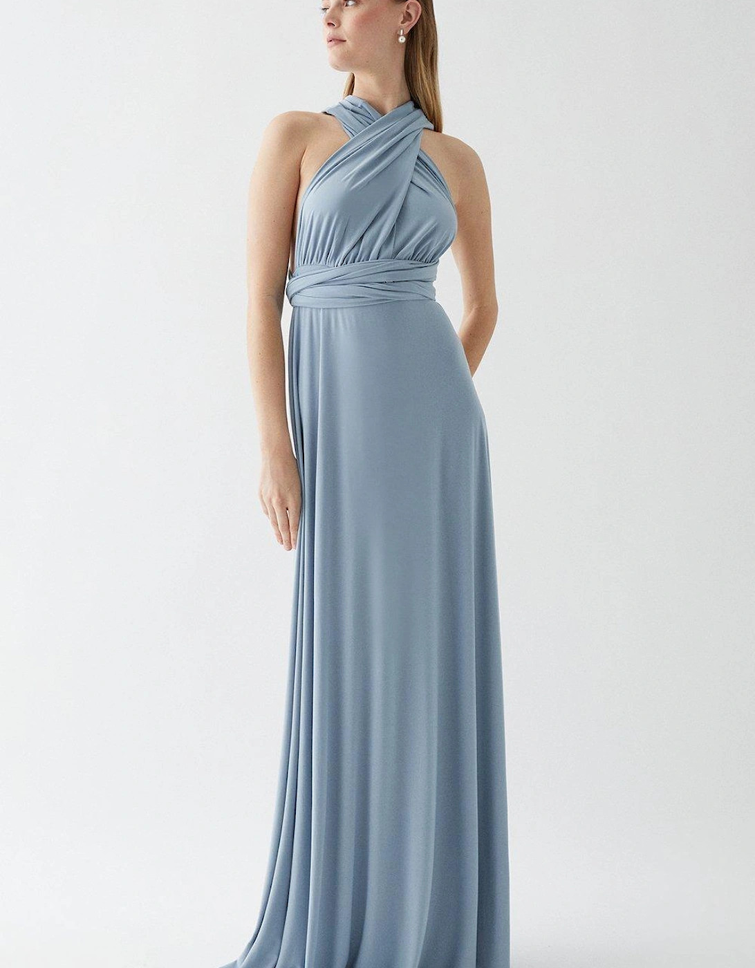 Multiway Slinky Jersey Bridesmaids Maxi Dress, 5 of 4